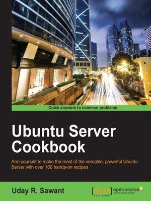 cover image of Ubuntu Server Cookbook